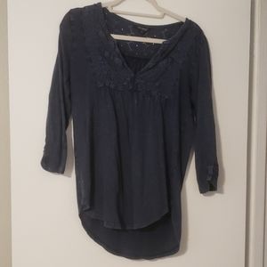 Lucky Brand long sleeve low cut top